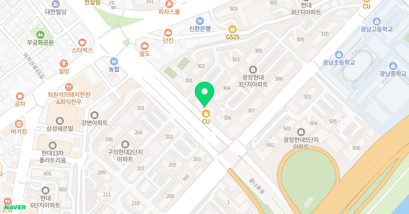 책나무 광장점 독서논술학원 위치
