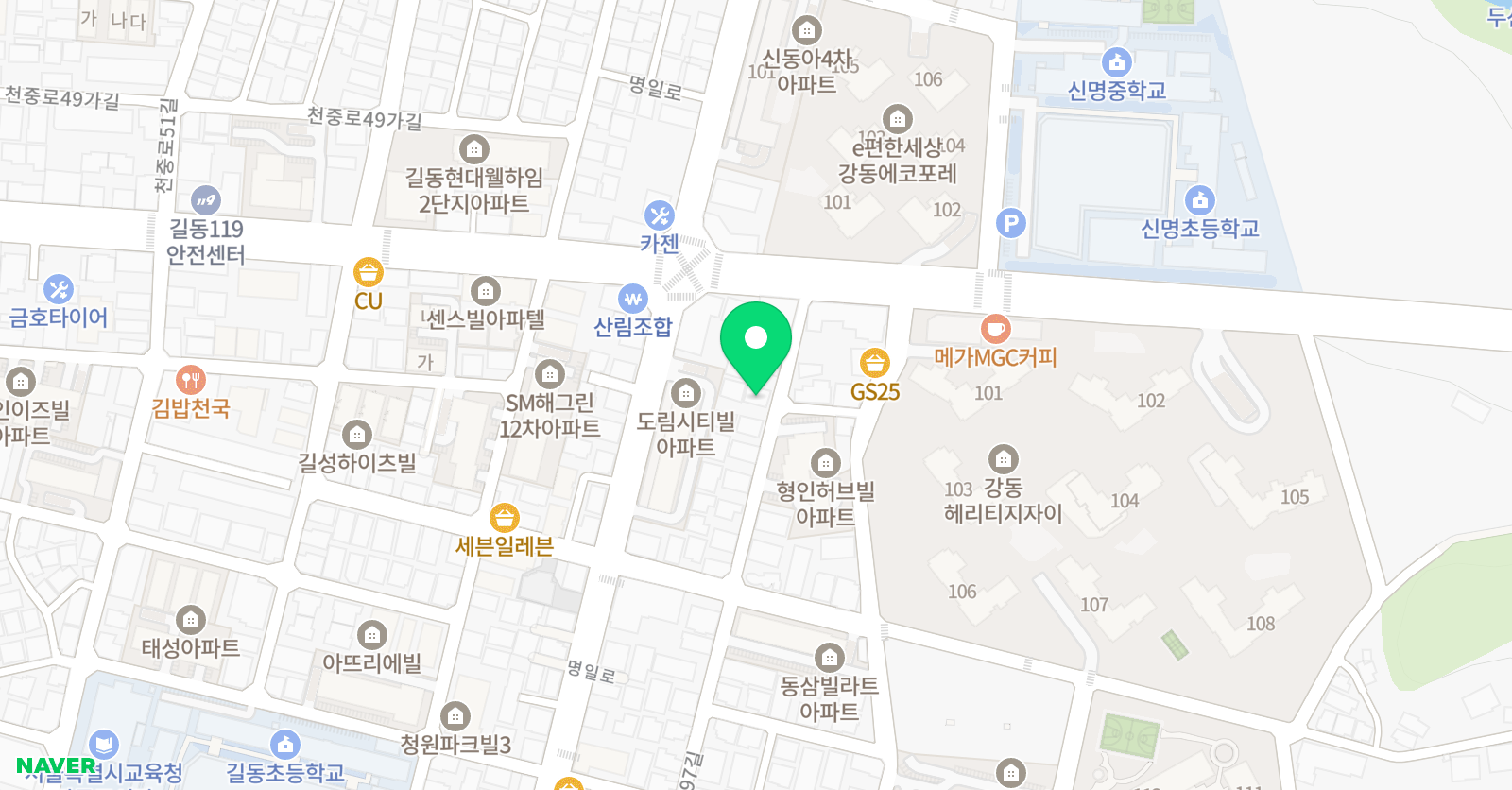 혜정아트 가정미술교육원 위치