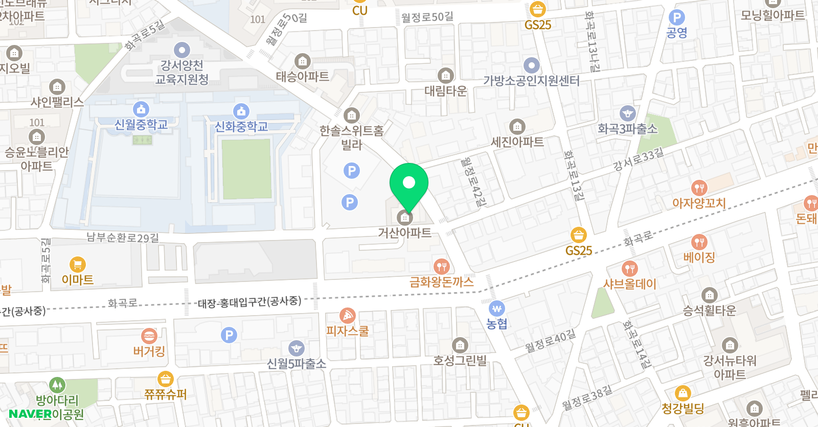 더파워 영어수학학원 위치