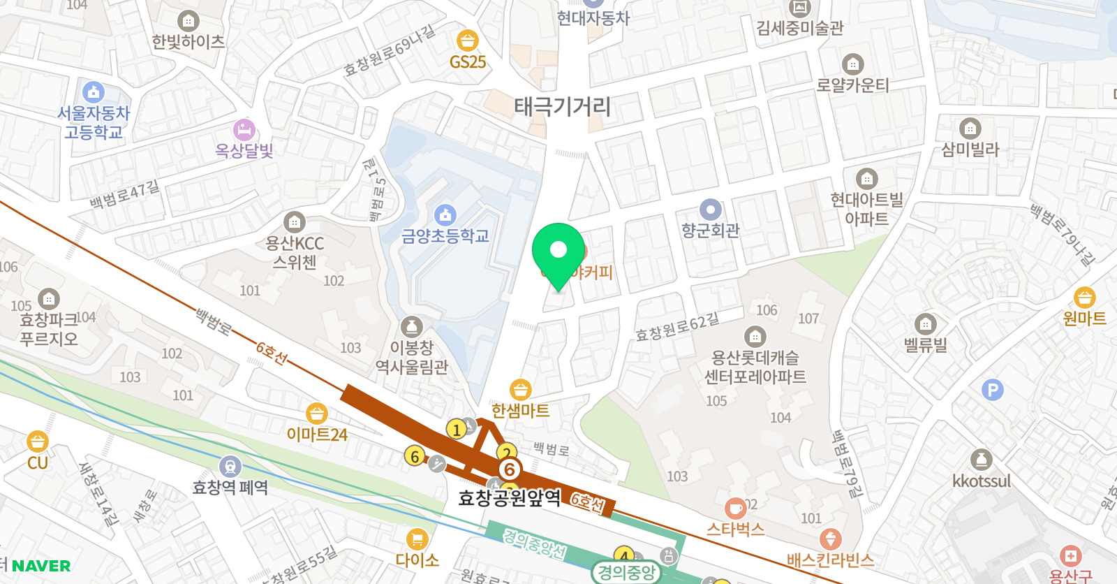 빨간펜 수학의달인 금양점 위치