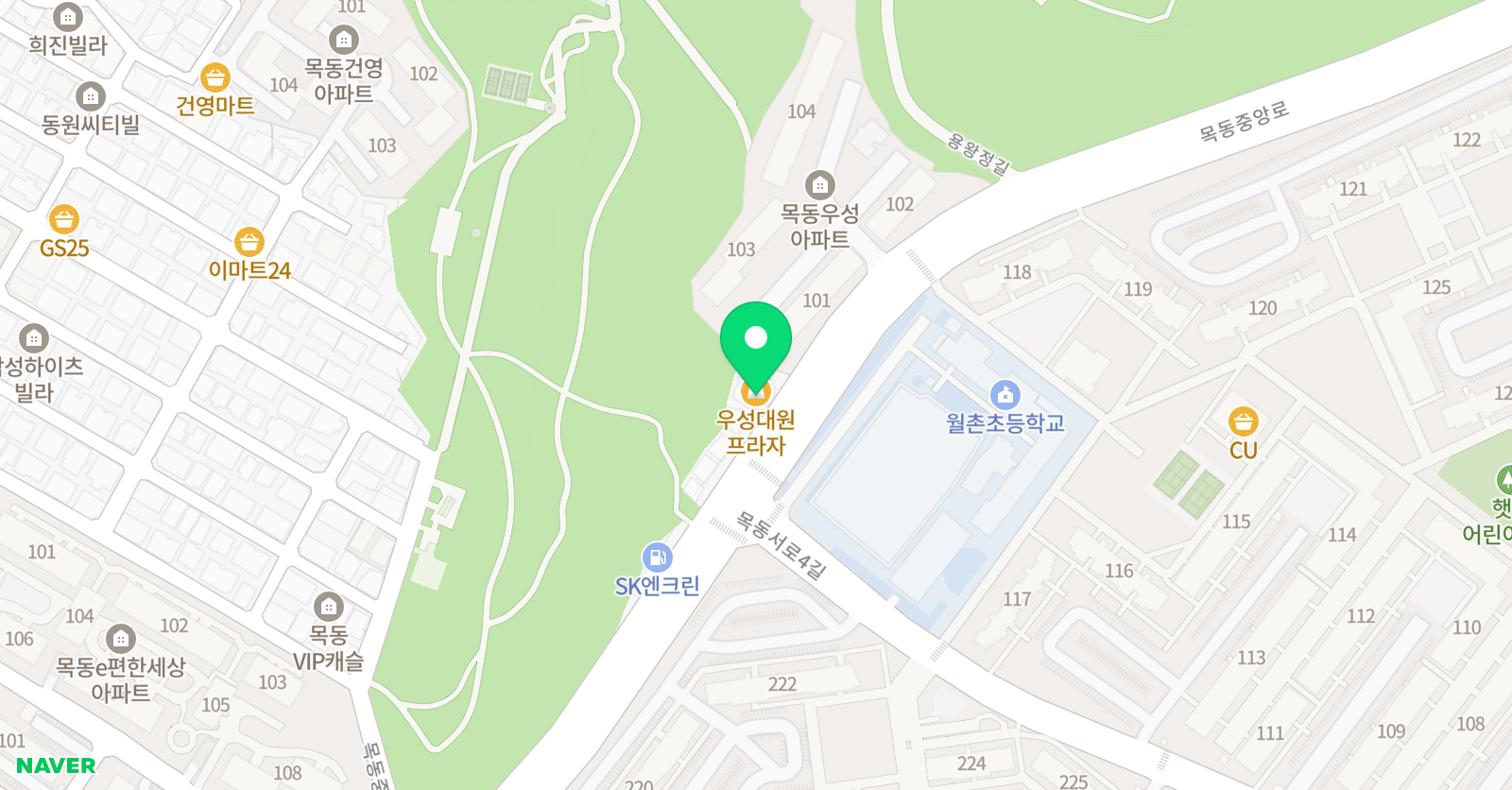 경희로운 태권도 위치