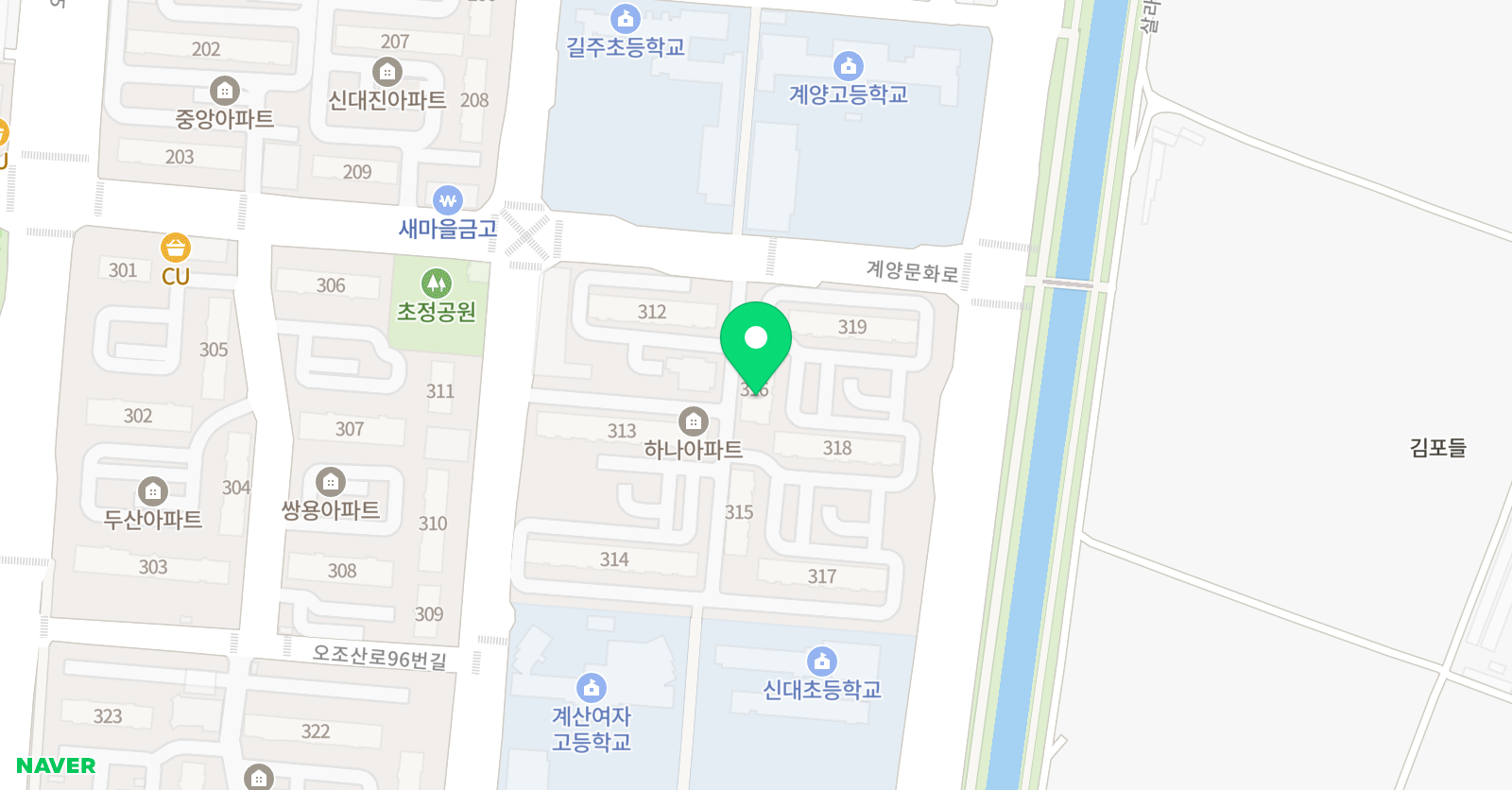 기탄사고력교실 계양초정마을하나교실 위치