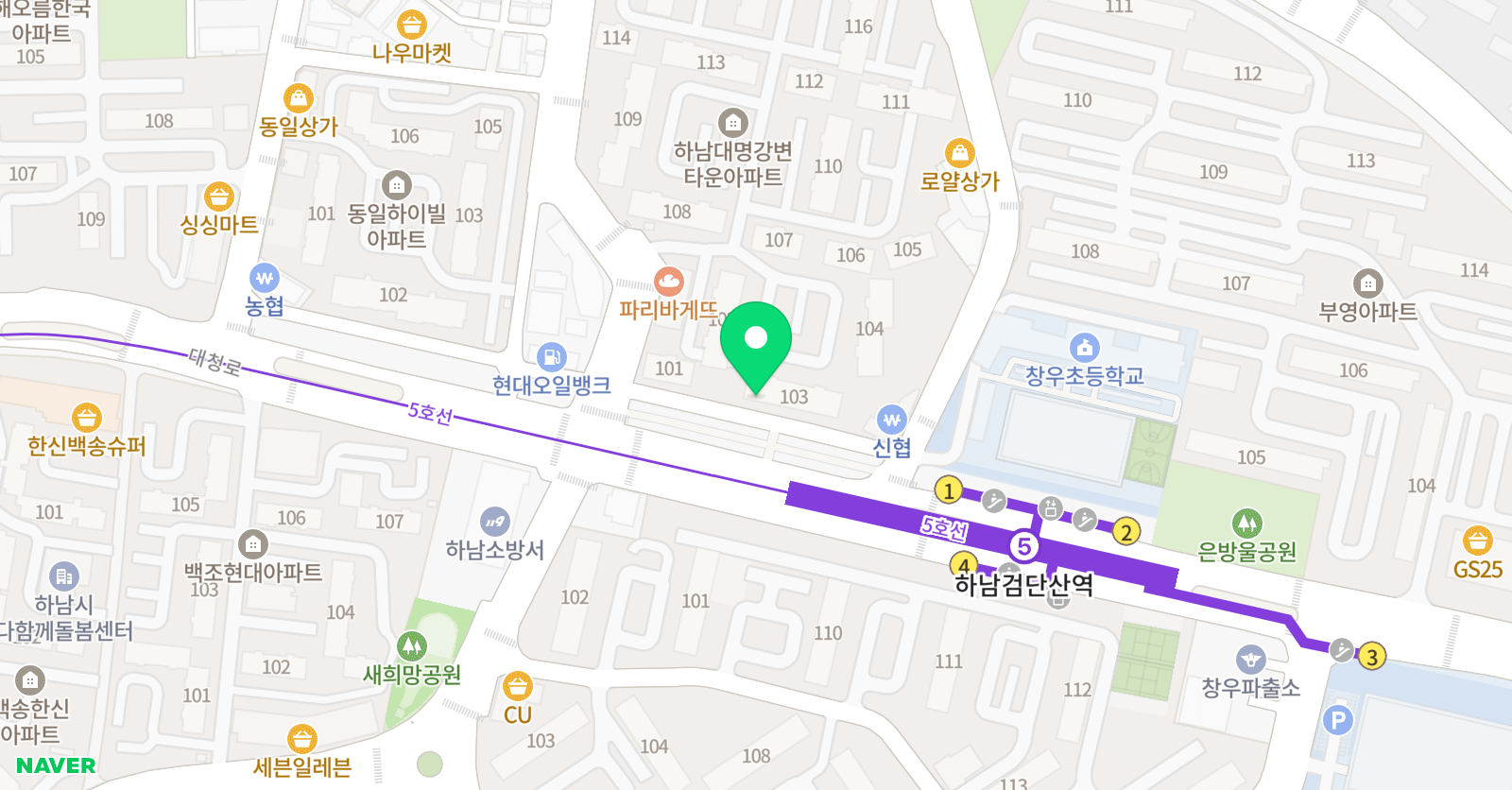 뮤엠 영어 대명샐리네스트 위치