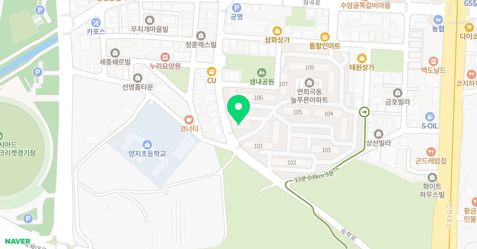 셀뮤직 음악교습소 위치