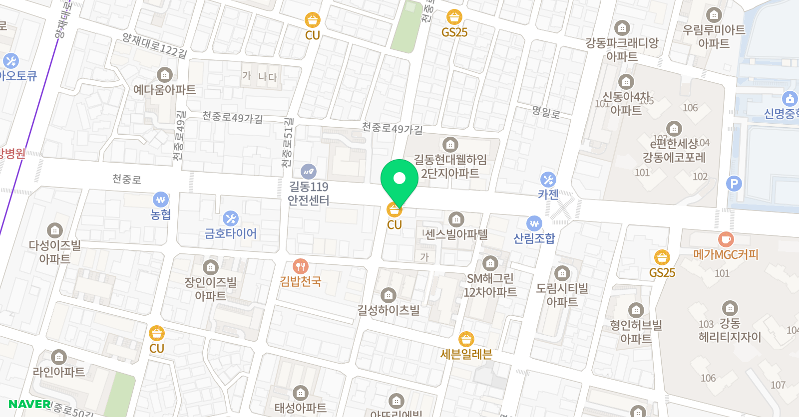 아이엠 학원 위치