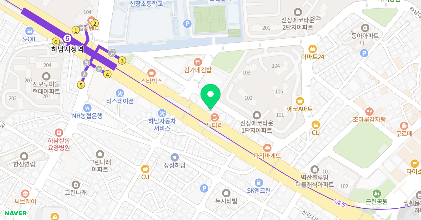메이커킹 미술학원 위치