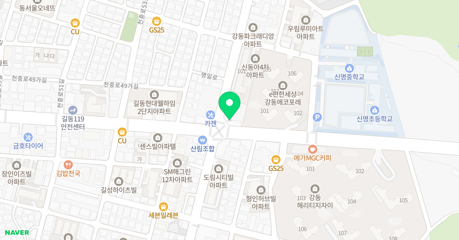 제이앤피 실용음악학원 위치