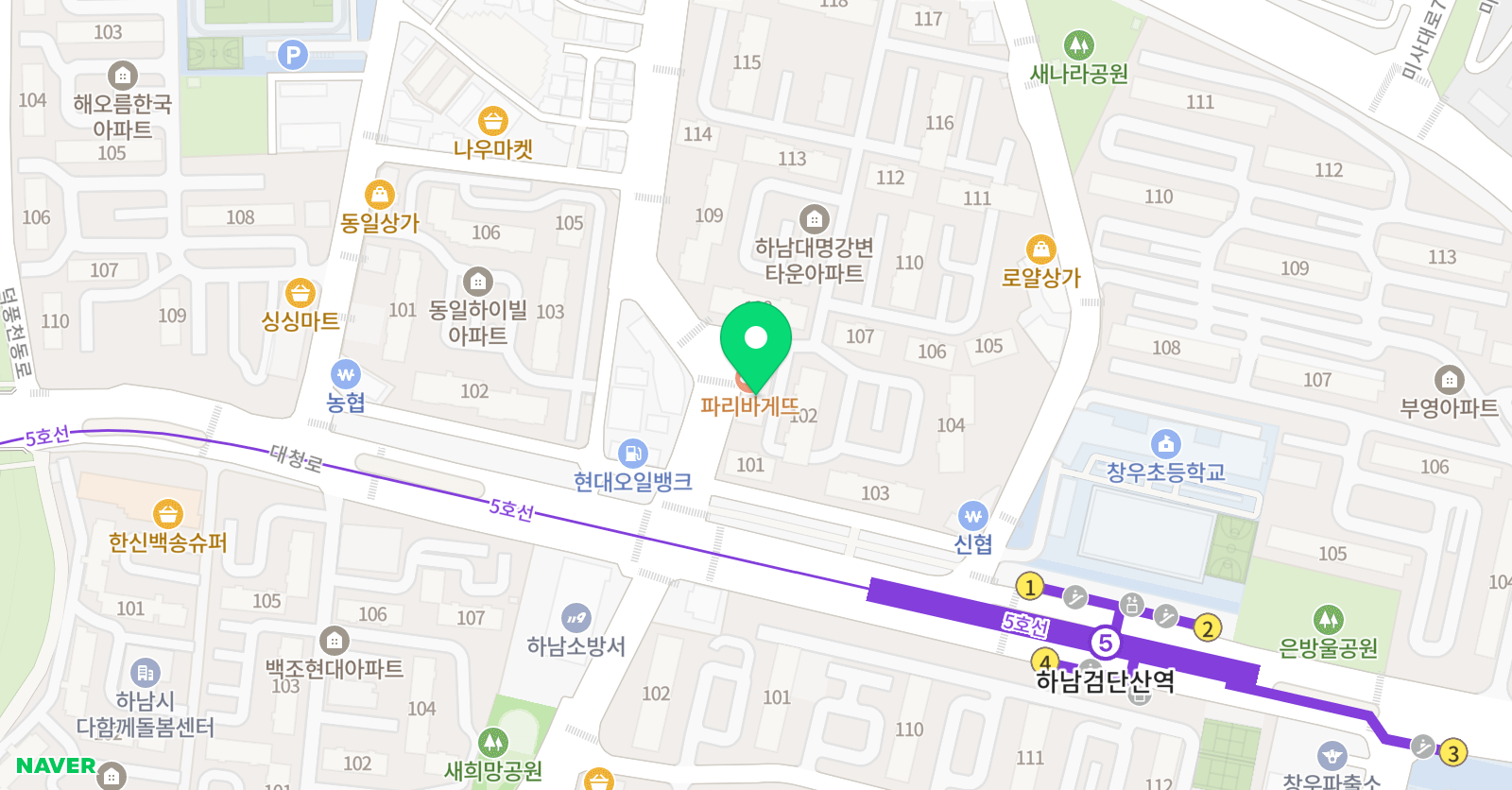 대교하이캠퍼스 신장학원 위치