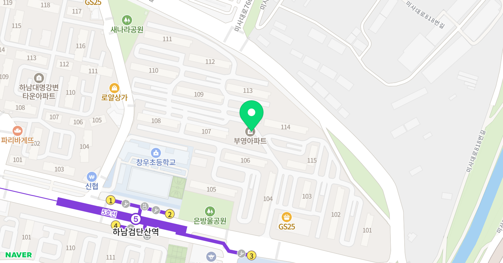 푸르넷 공부방 해피공부방 위치