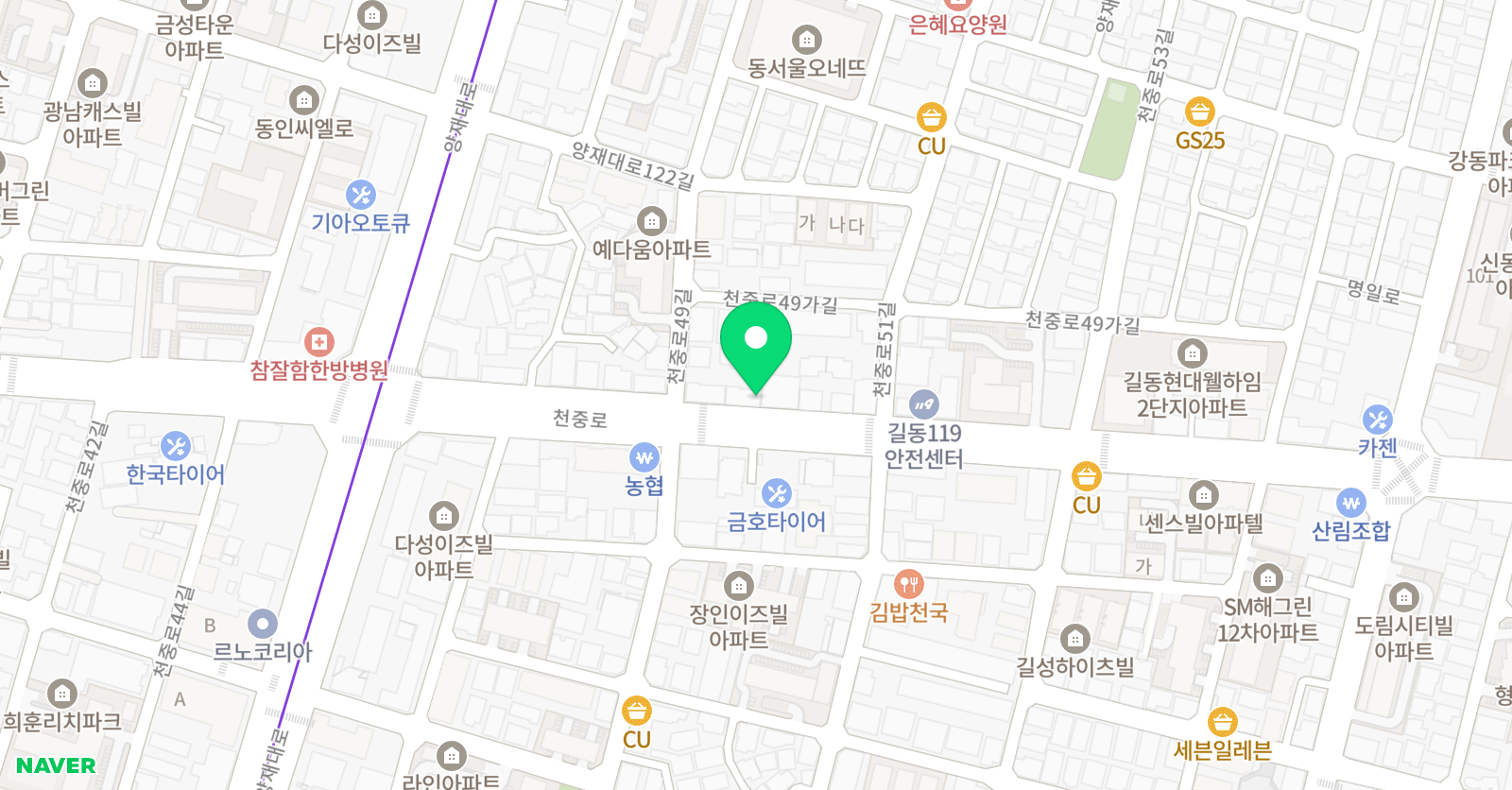 학명 학원 위치