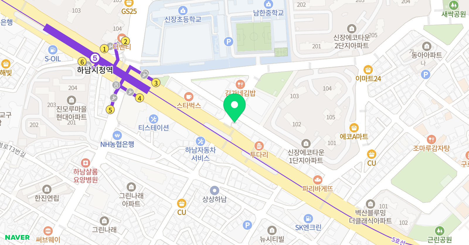 공감 국어영어 전문학원 위치