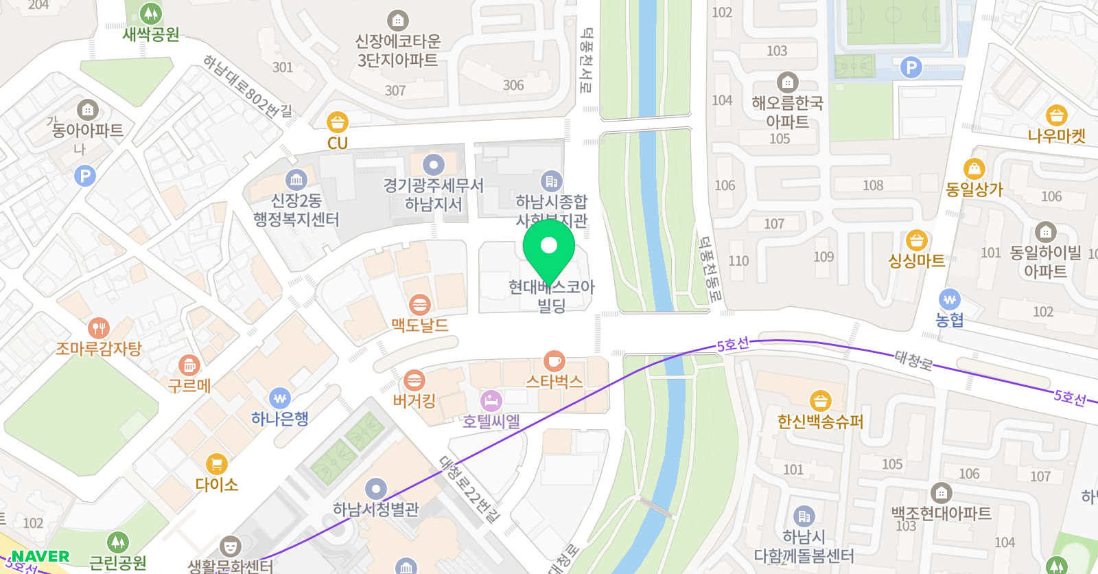원사운드 실용음악학원 위치