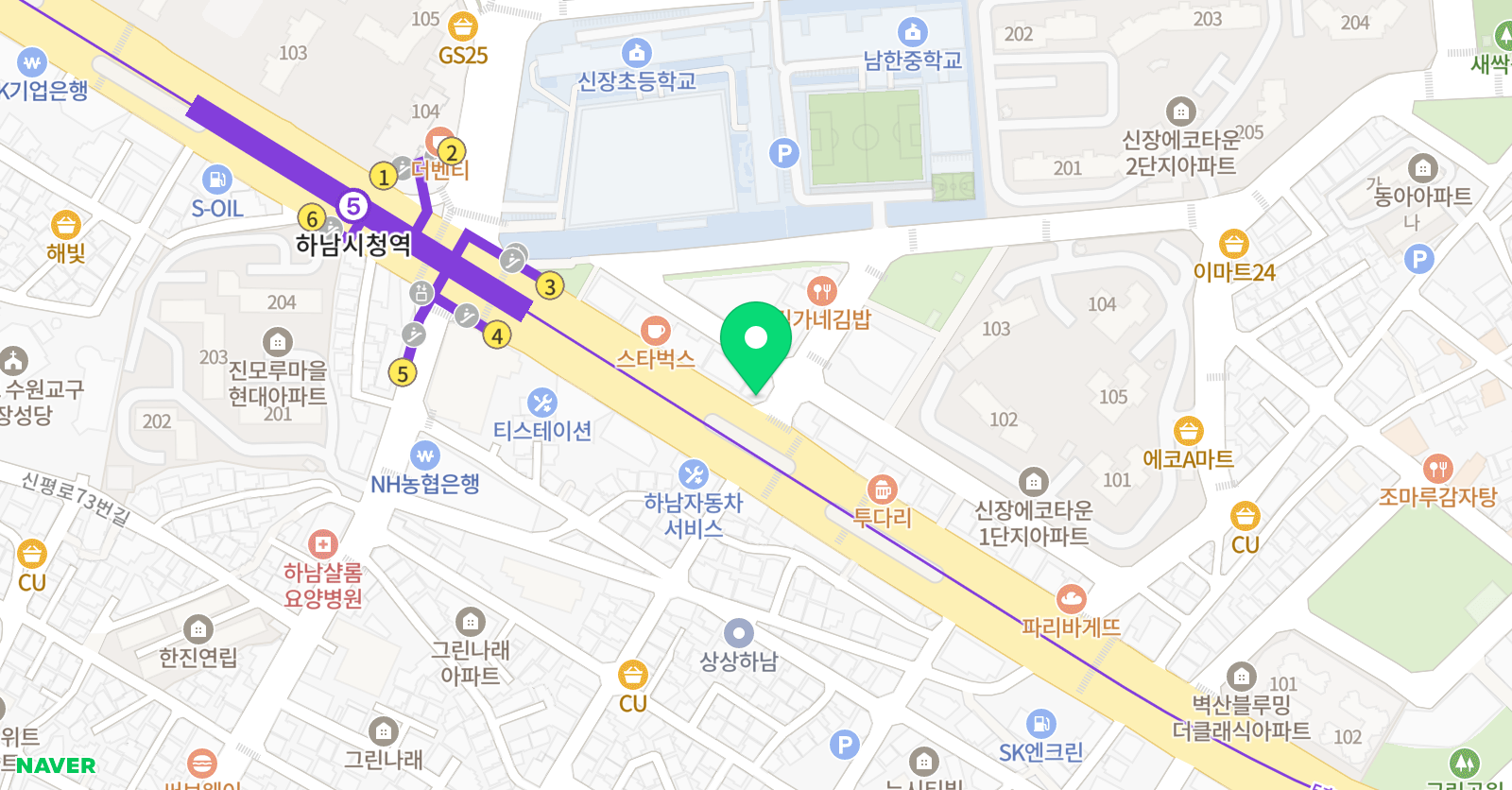 뛰어날 영어학원 위치