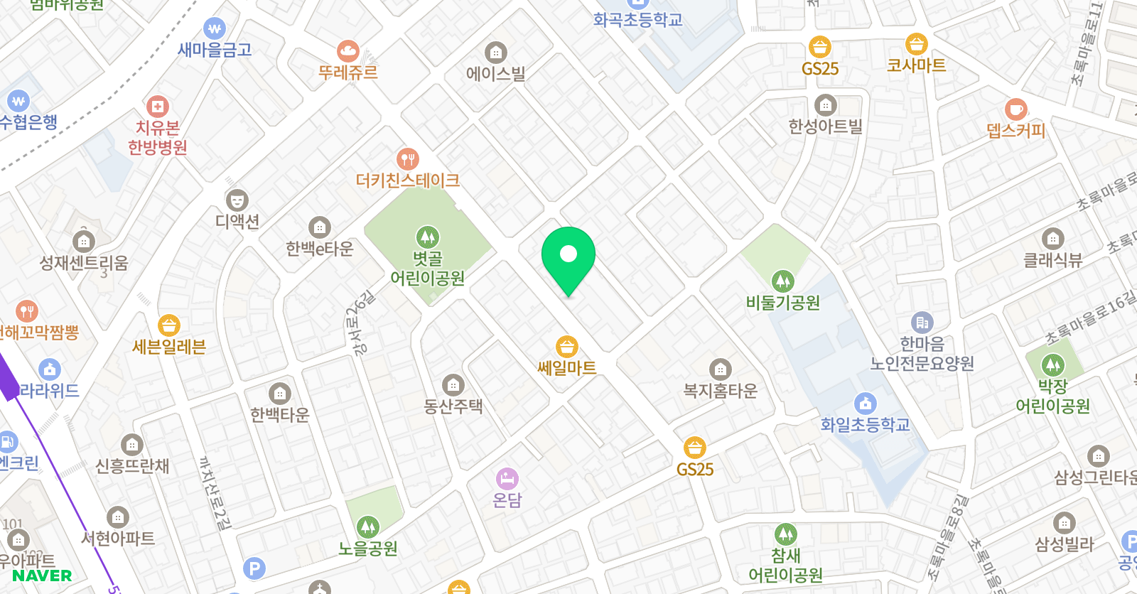용인대백호 태권도 위치