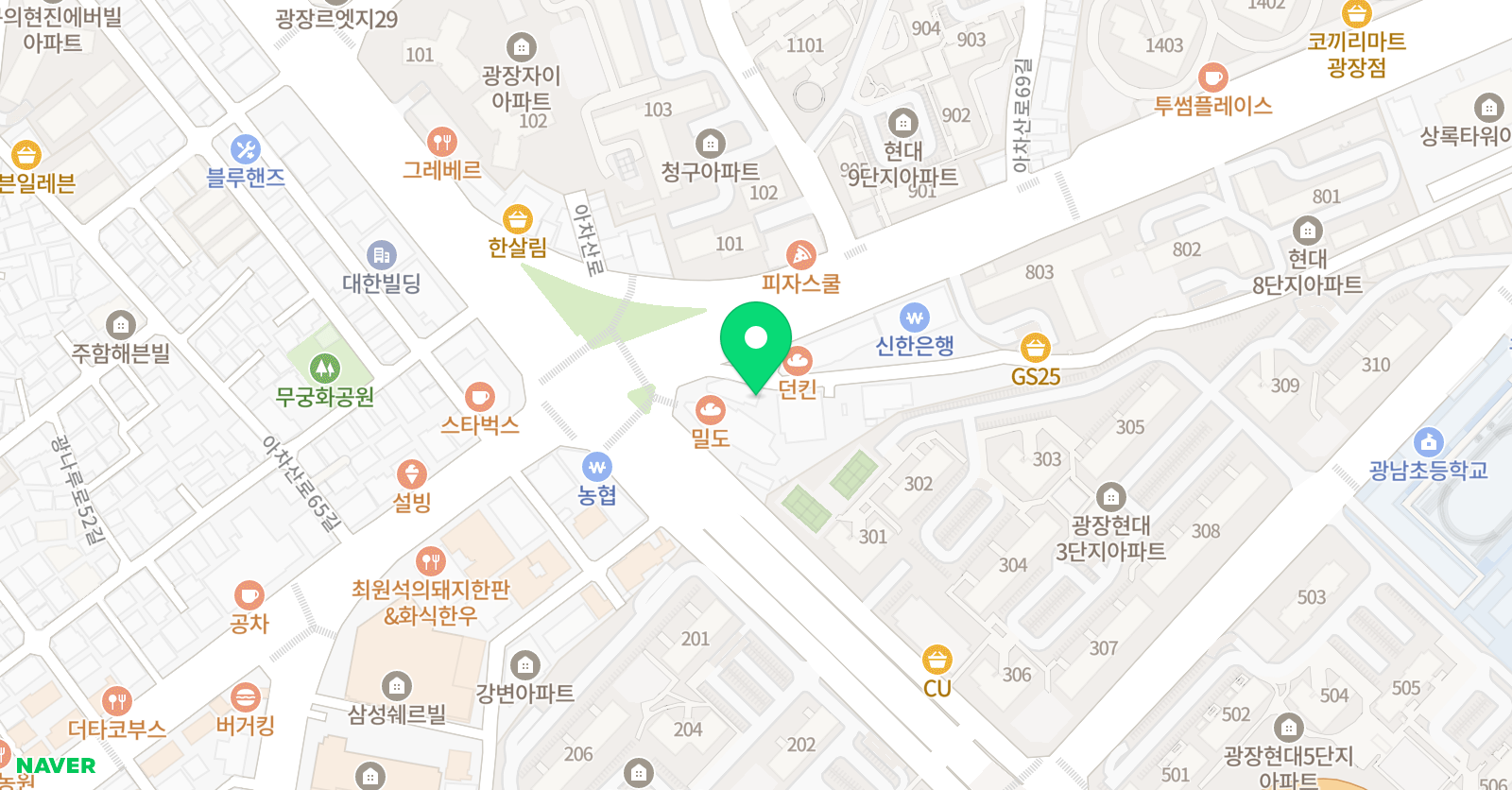GM 학원 위치