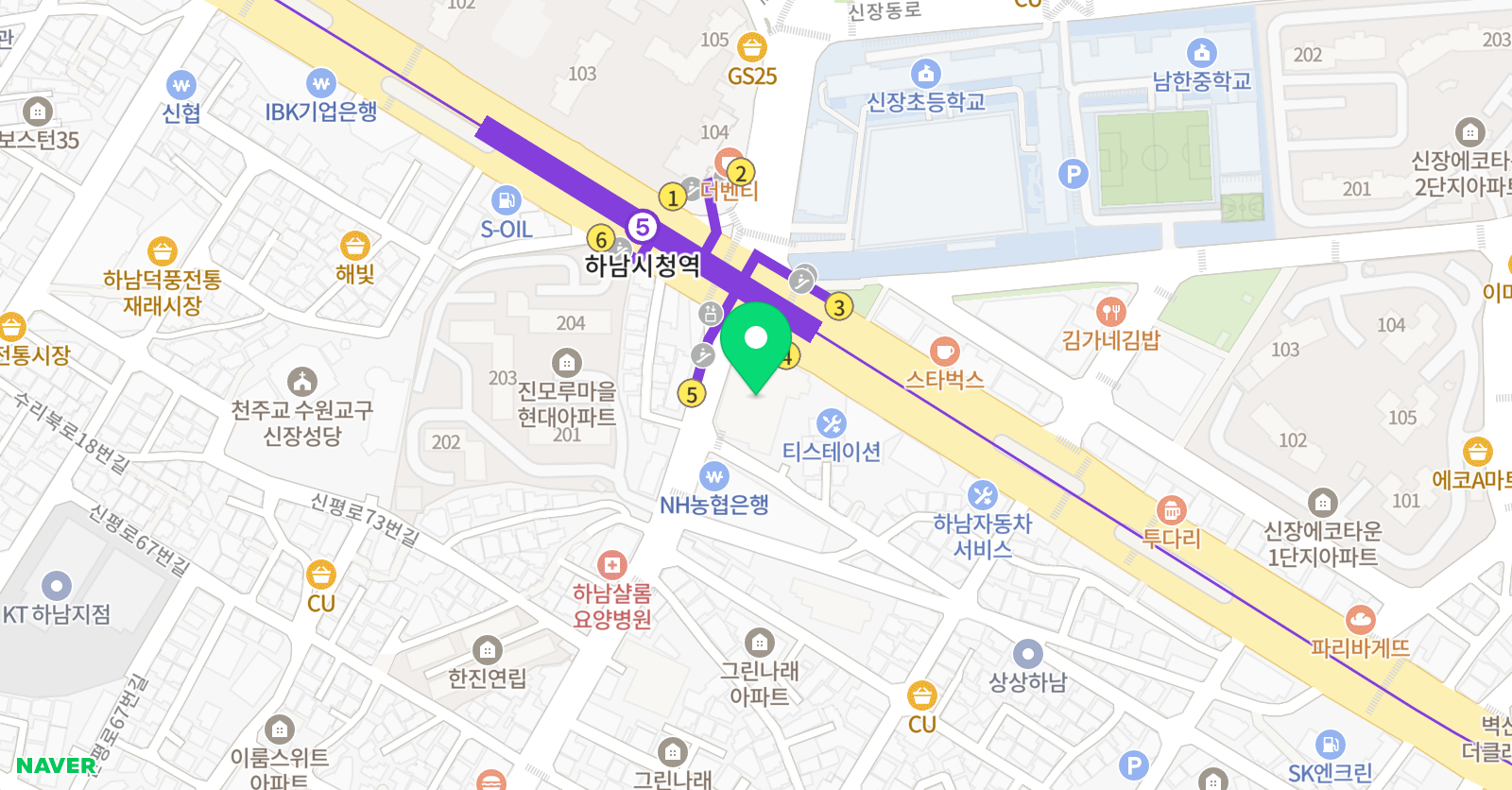 신장 태권도장 위치