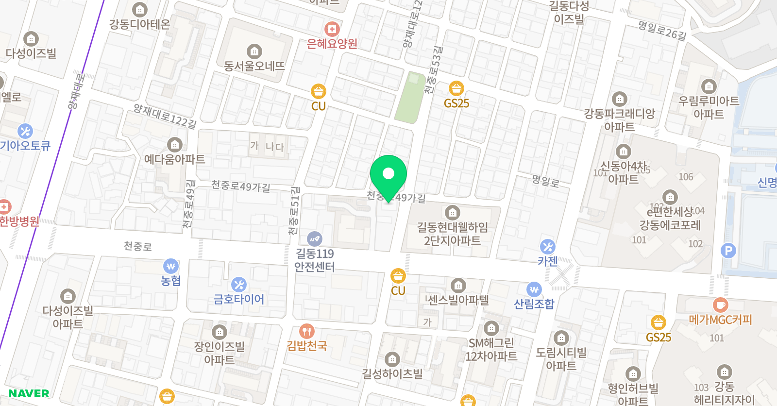 라인 미술학원 위치