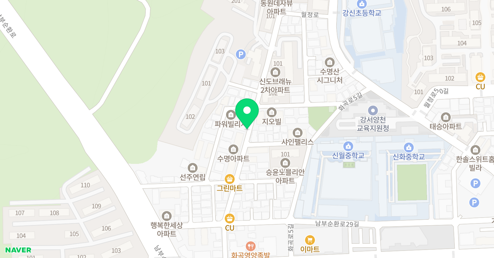 행복한그림쟁이 미술 위치