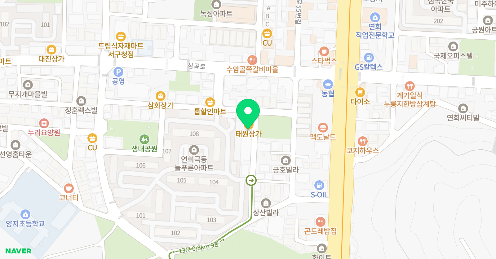 리드앤톡 영어독서 심곡센터 위치