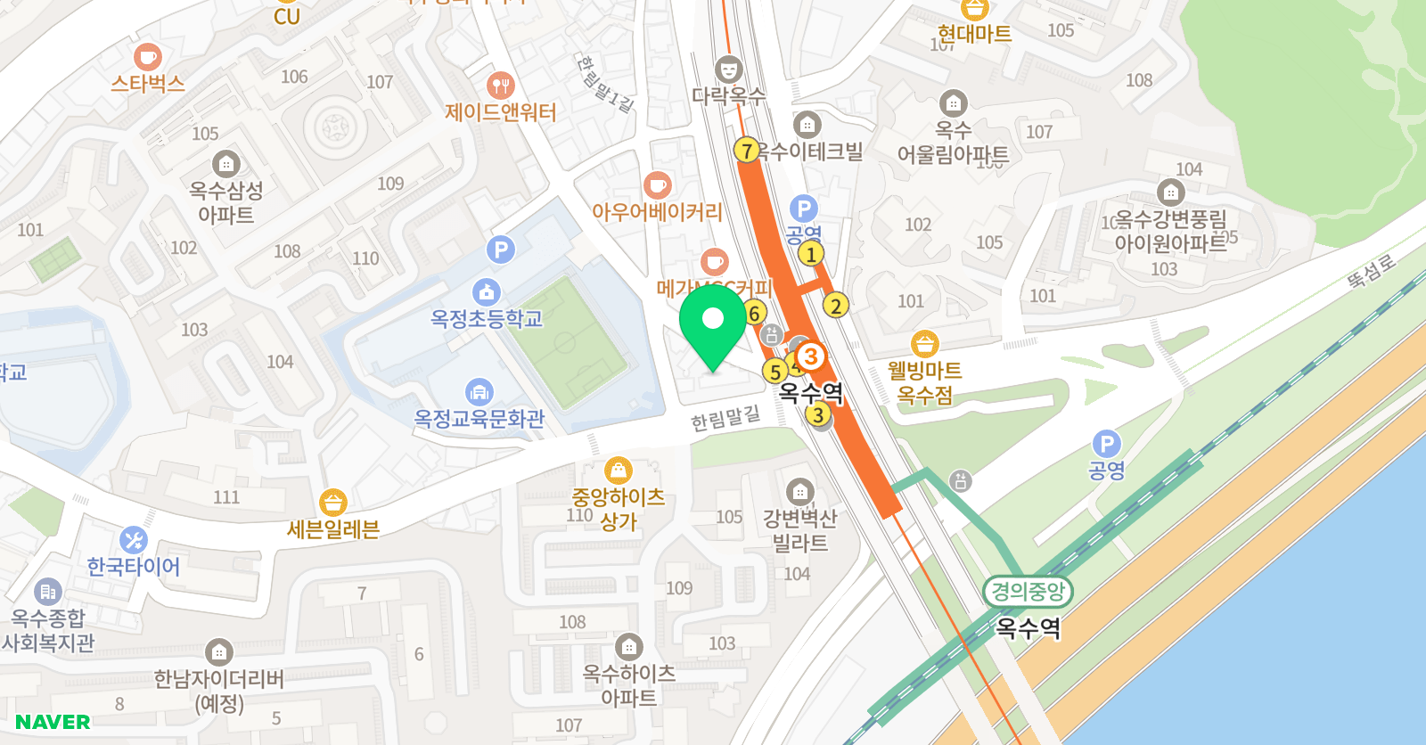 리드101 옥수점 위치