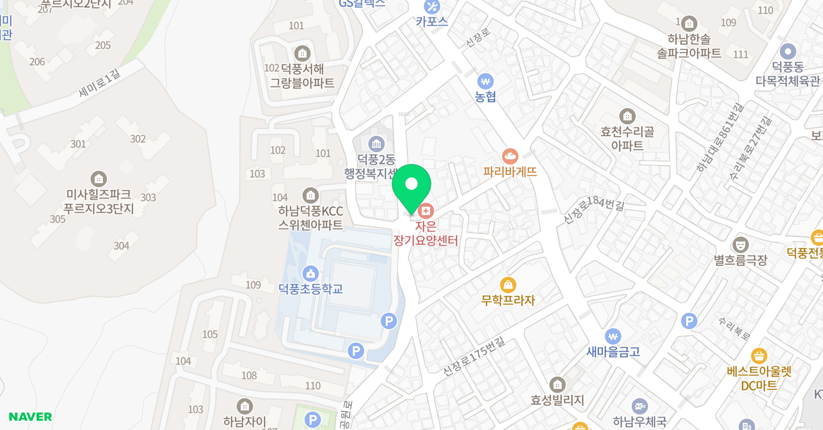 지니 학원 위치