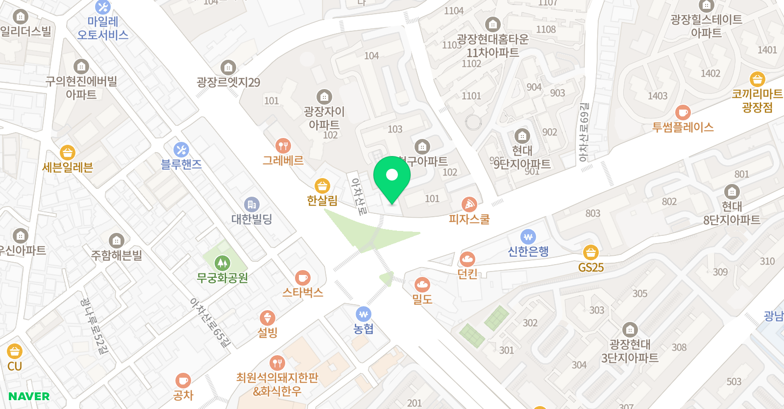 솔루니 광장교습소 위치