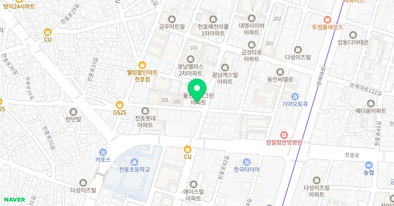 클라라 영어학원 위치