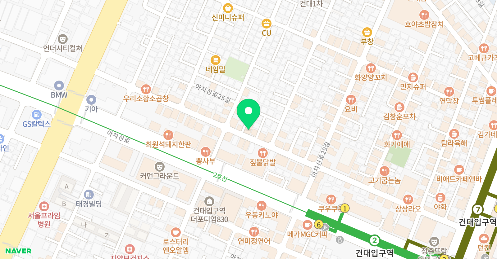 로프 댄스학원 위치