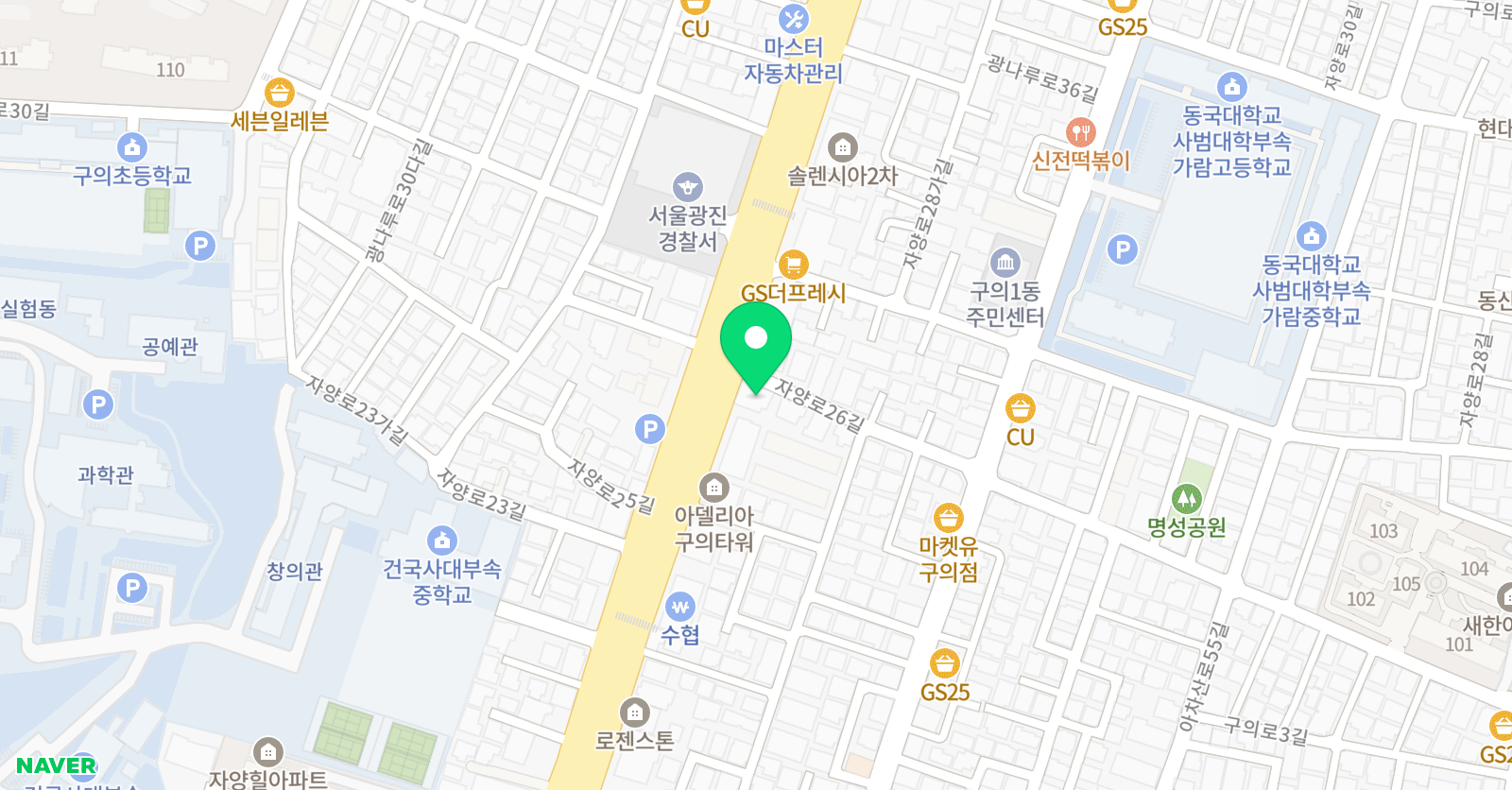 써니이스턴 영어학원 위치