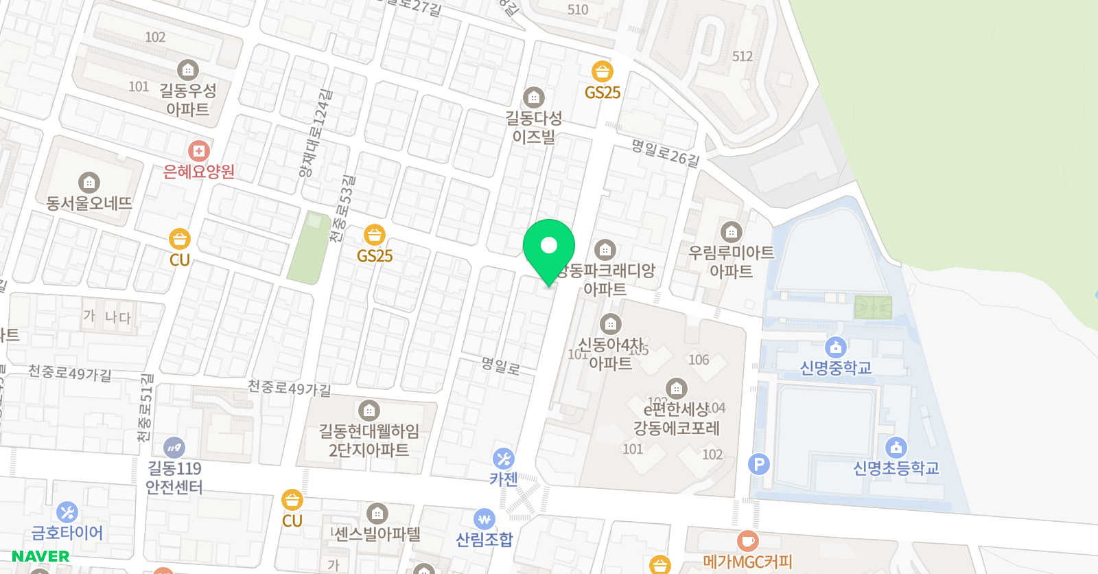 랑아 미술학원 위치