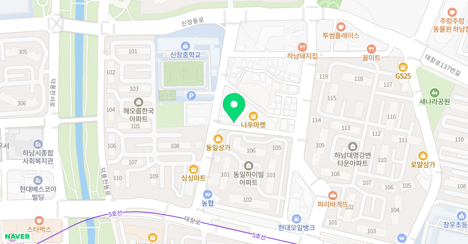 썬앤문 영어학원 위치