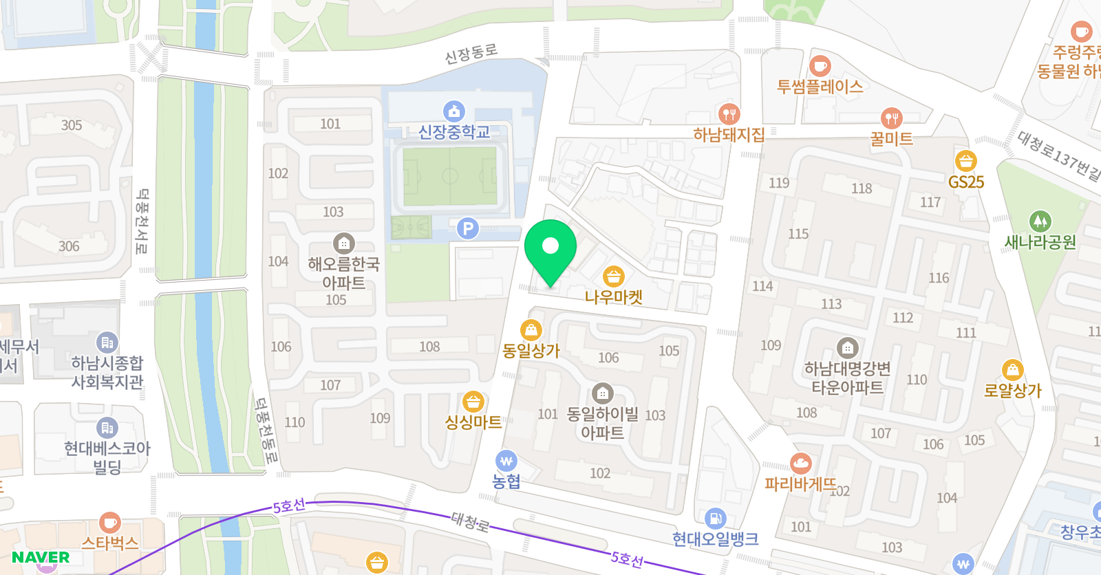 아소비 하남 신장학원 위치