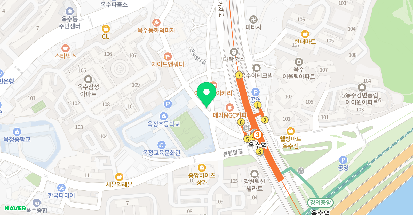 옥수 플레잉음악학원 위치