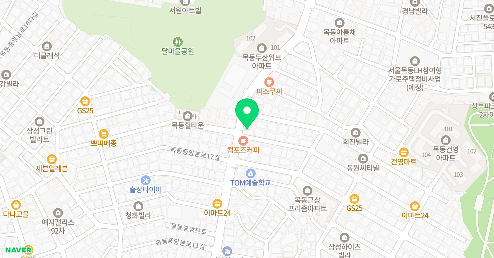 관인 비바체 음악학원 위치
