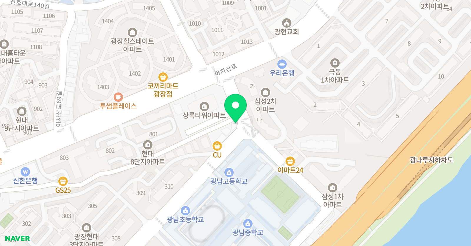 코람데오 미술학원 위치