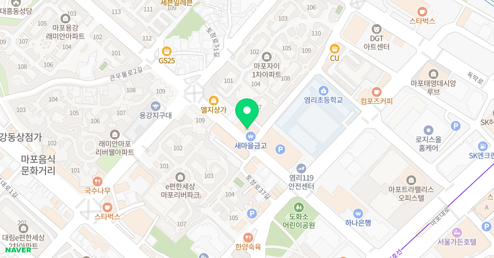 용인대 라이온즈 태권도장 위치
