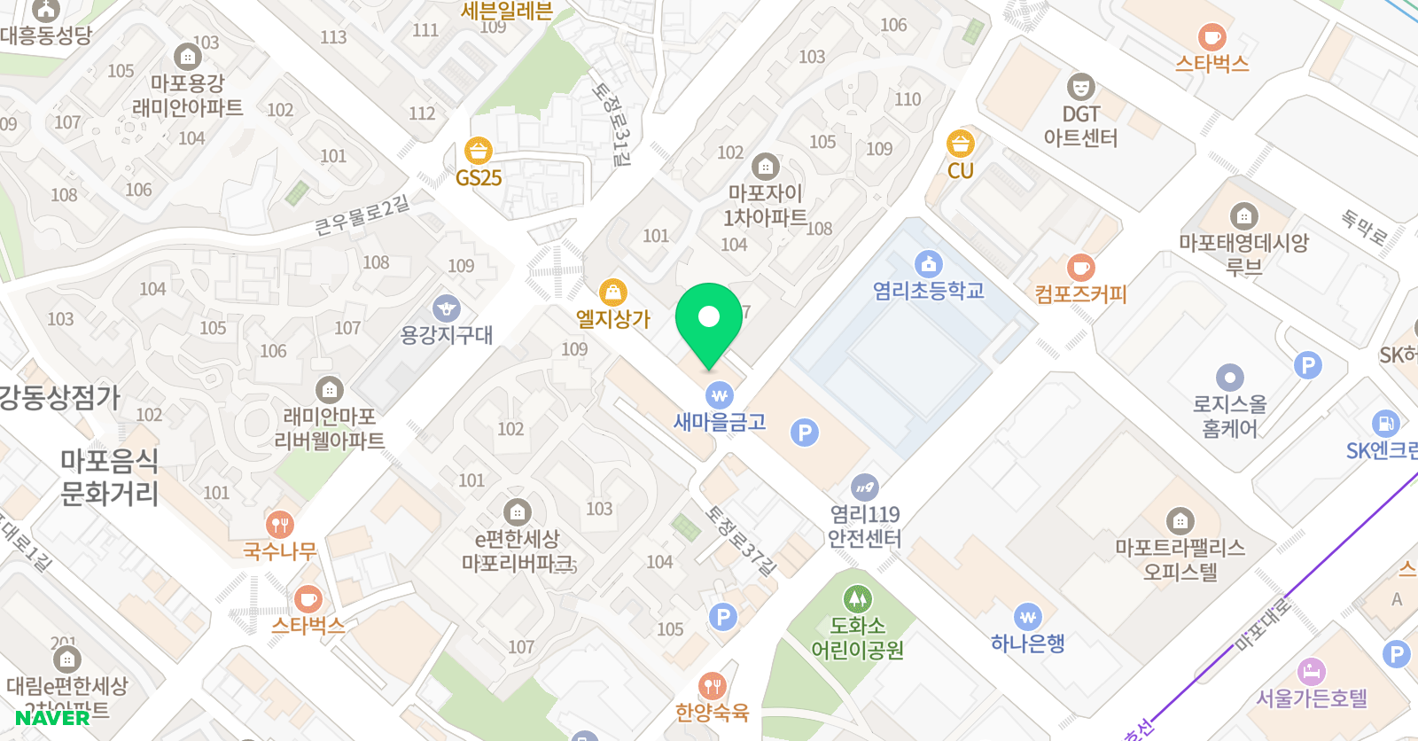 리드101 마포염리점 위치