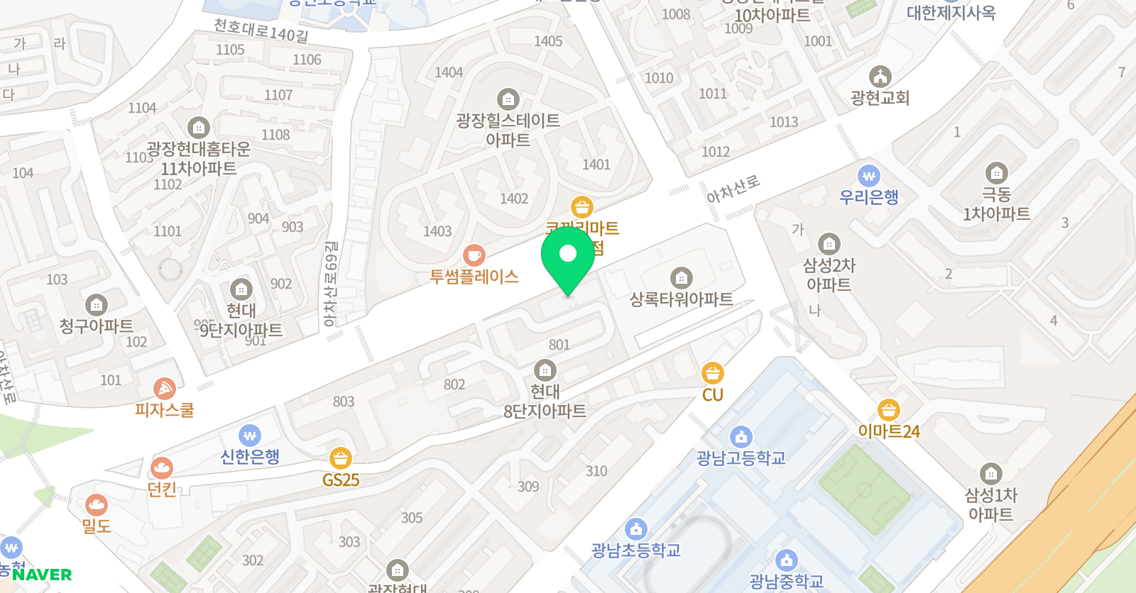 삼성영어셀레나 광장교습소 위치