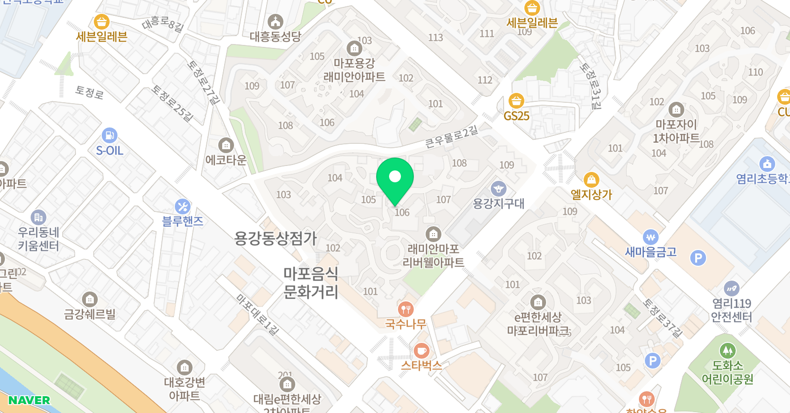 기탄 사고력교실 마포염리초1호점 위치