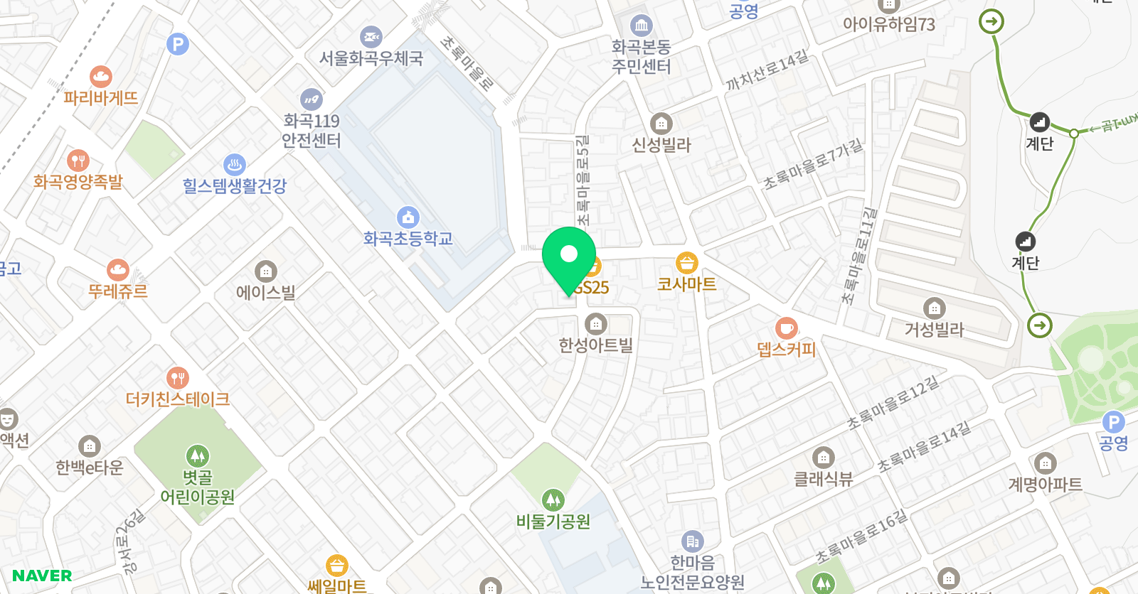 눈높이러닝센터 화곡본동학원 위치