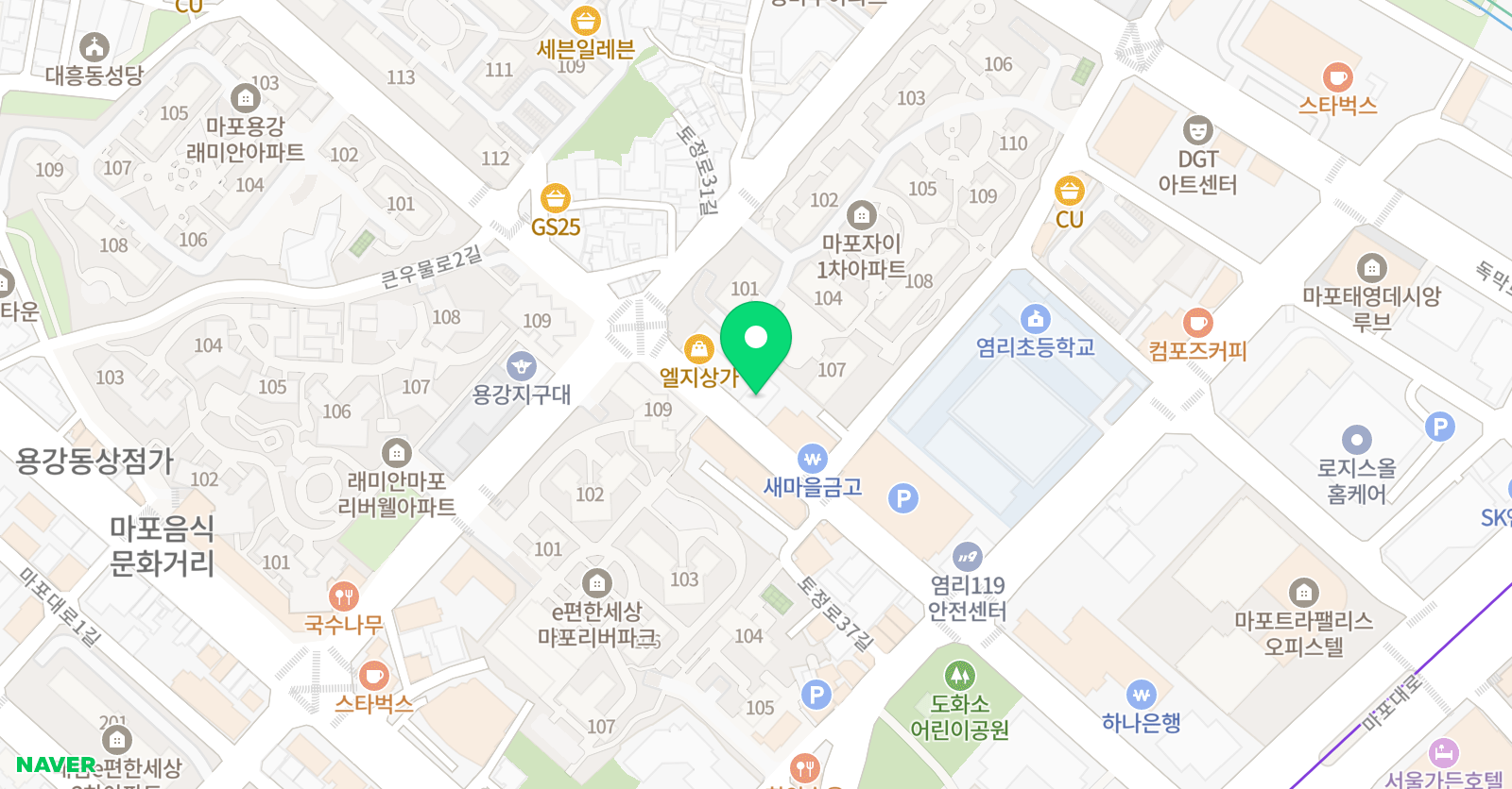 이화더뮤직 위치