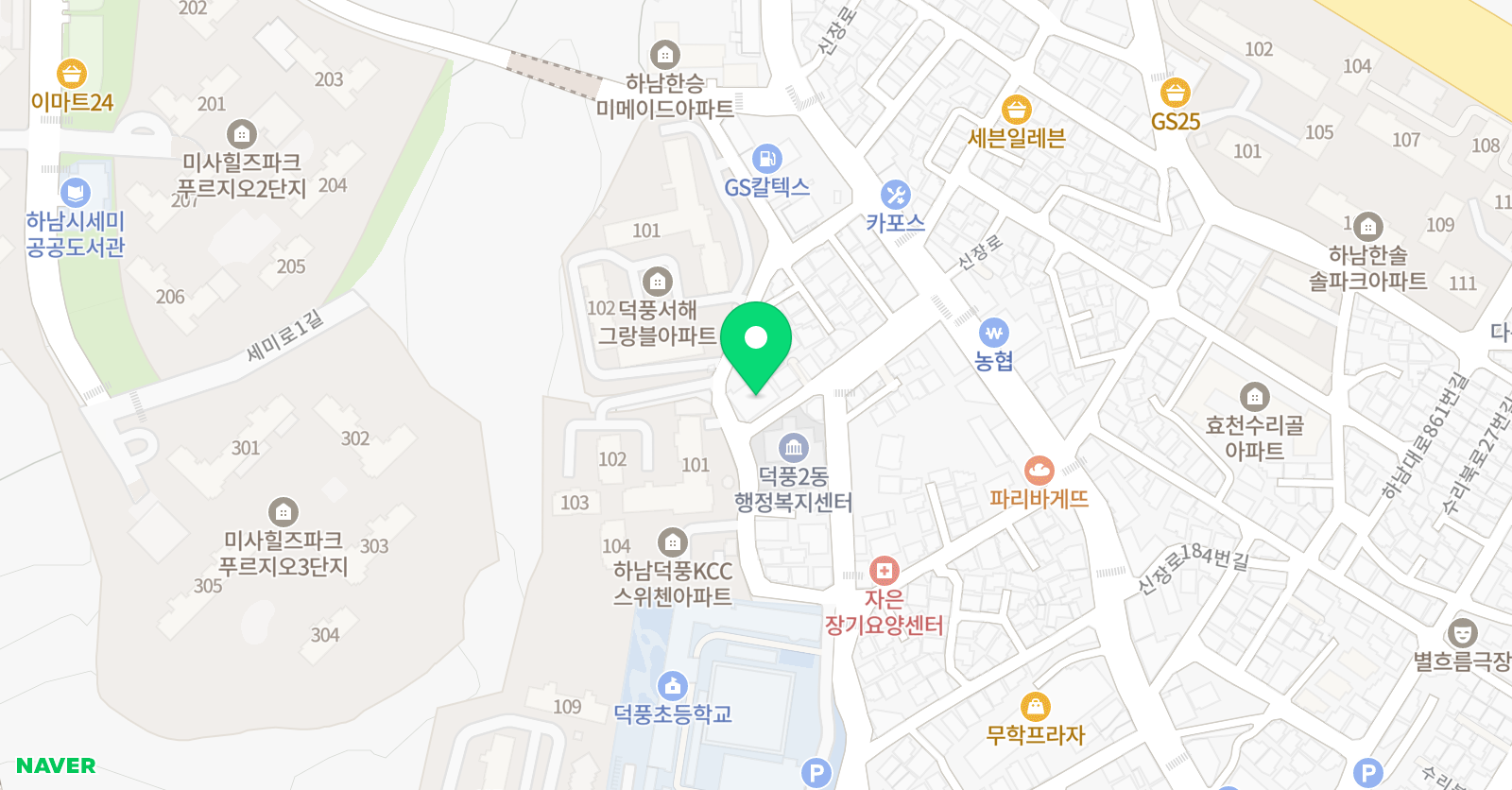 삼성 영어 덕풍교실 위치