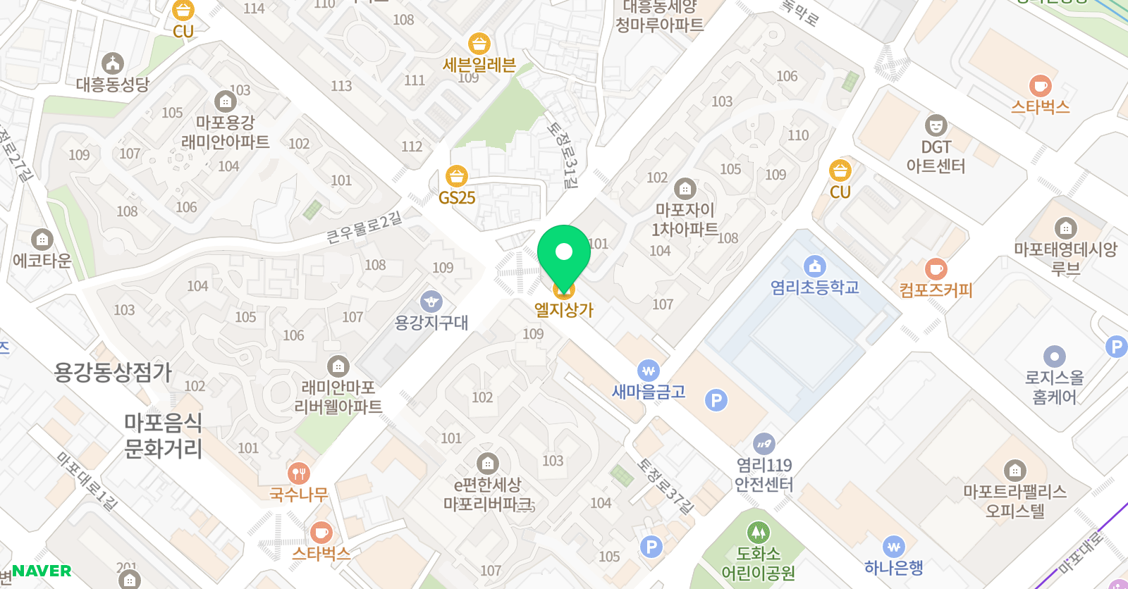 지성 영어전문학원 위치
