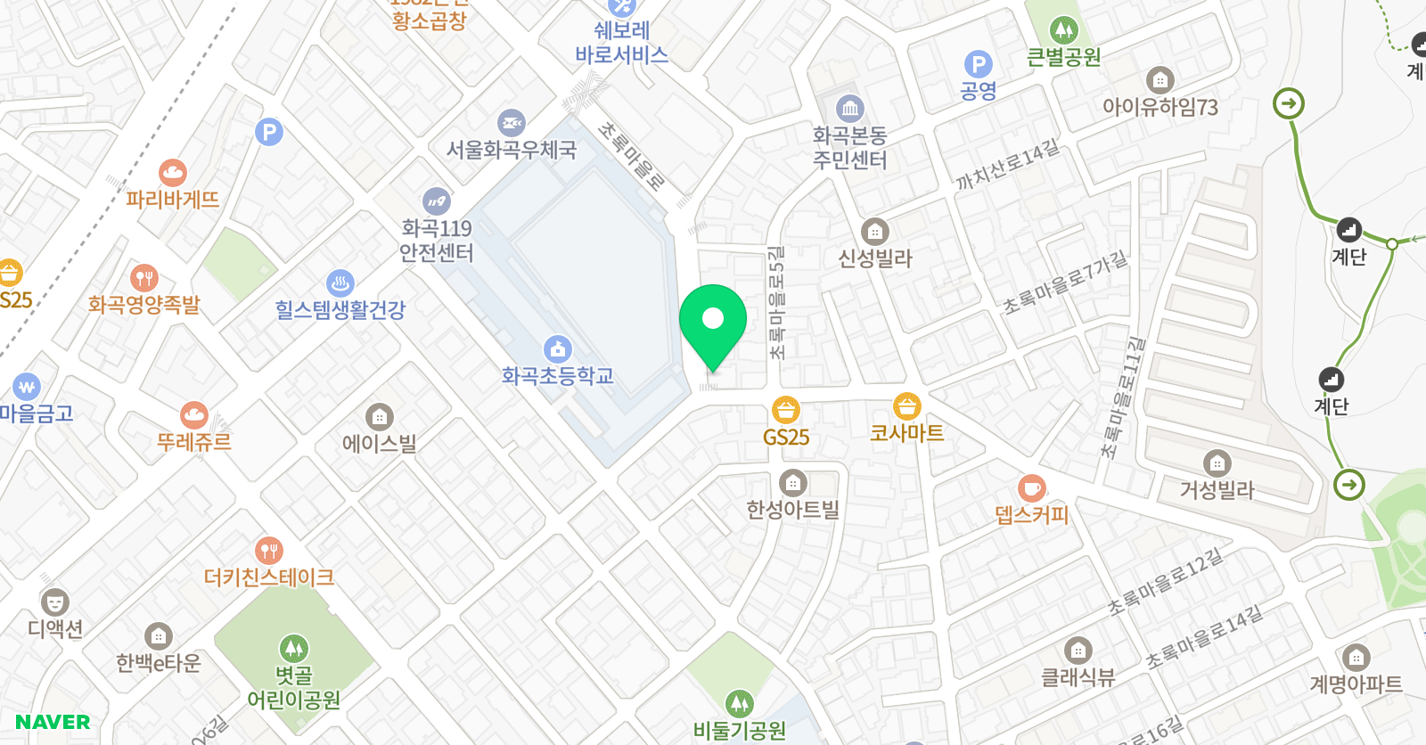 리드인 화곡초점 위치