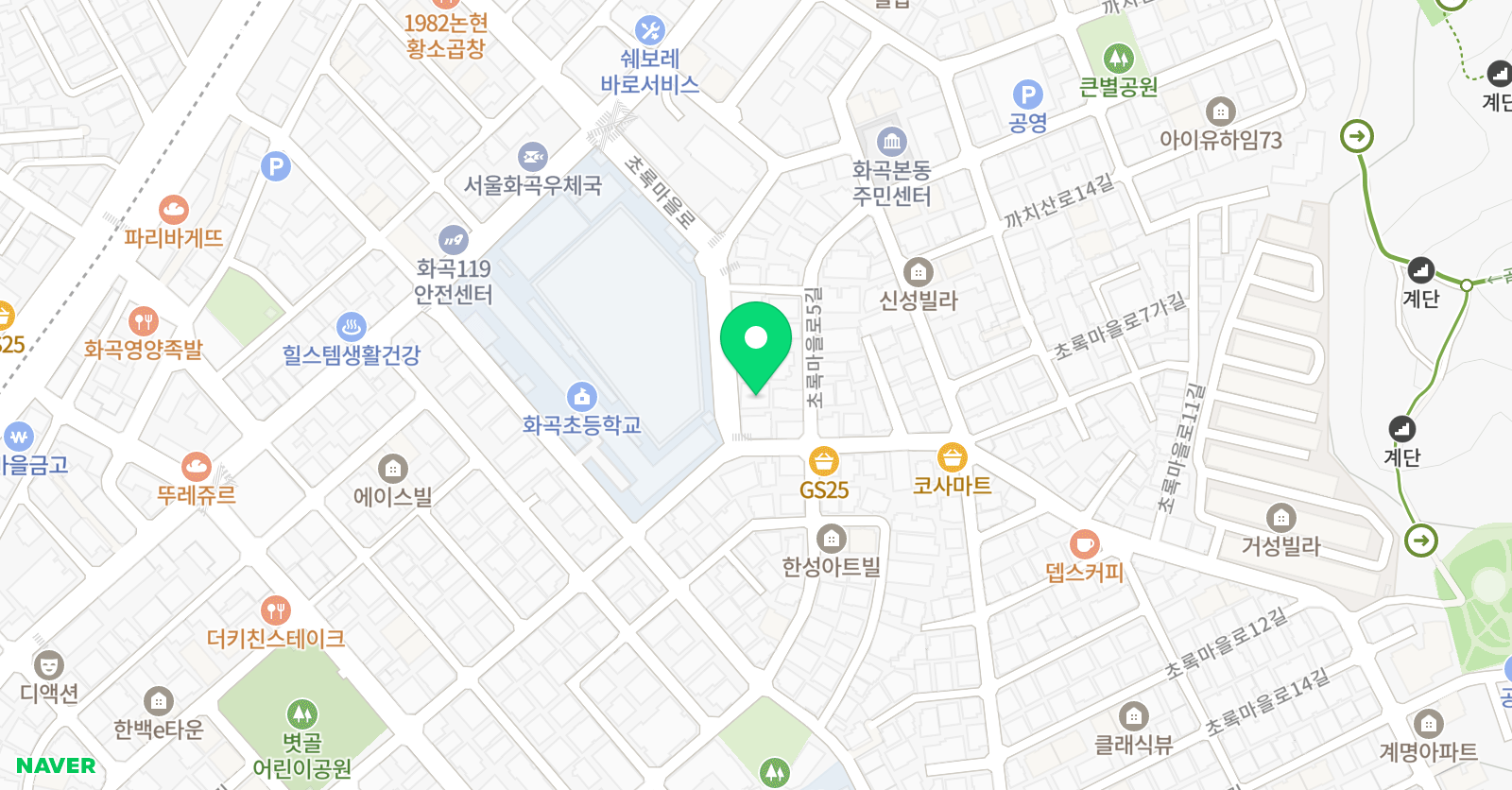 YAN 영어전문학원 위치