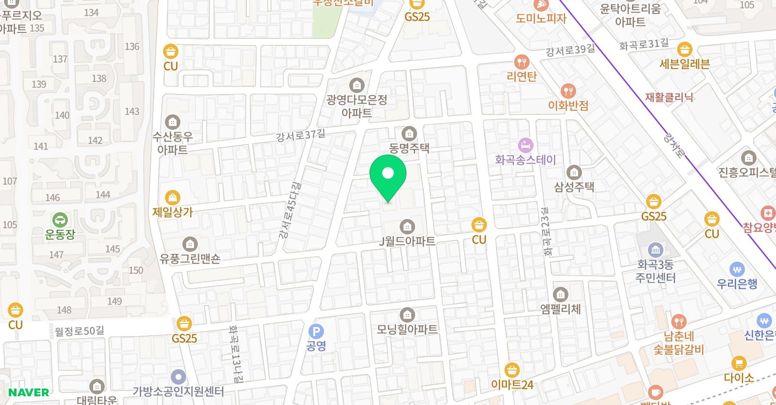 뮤엠영어 일등급 수학학원 위치