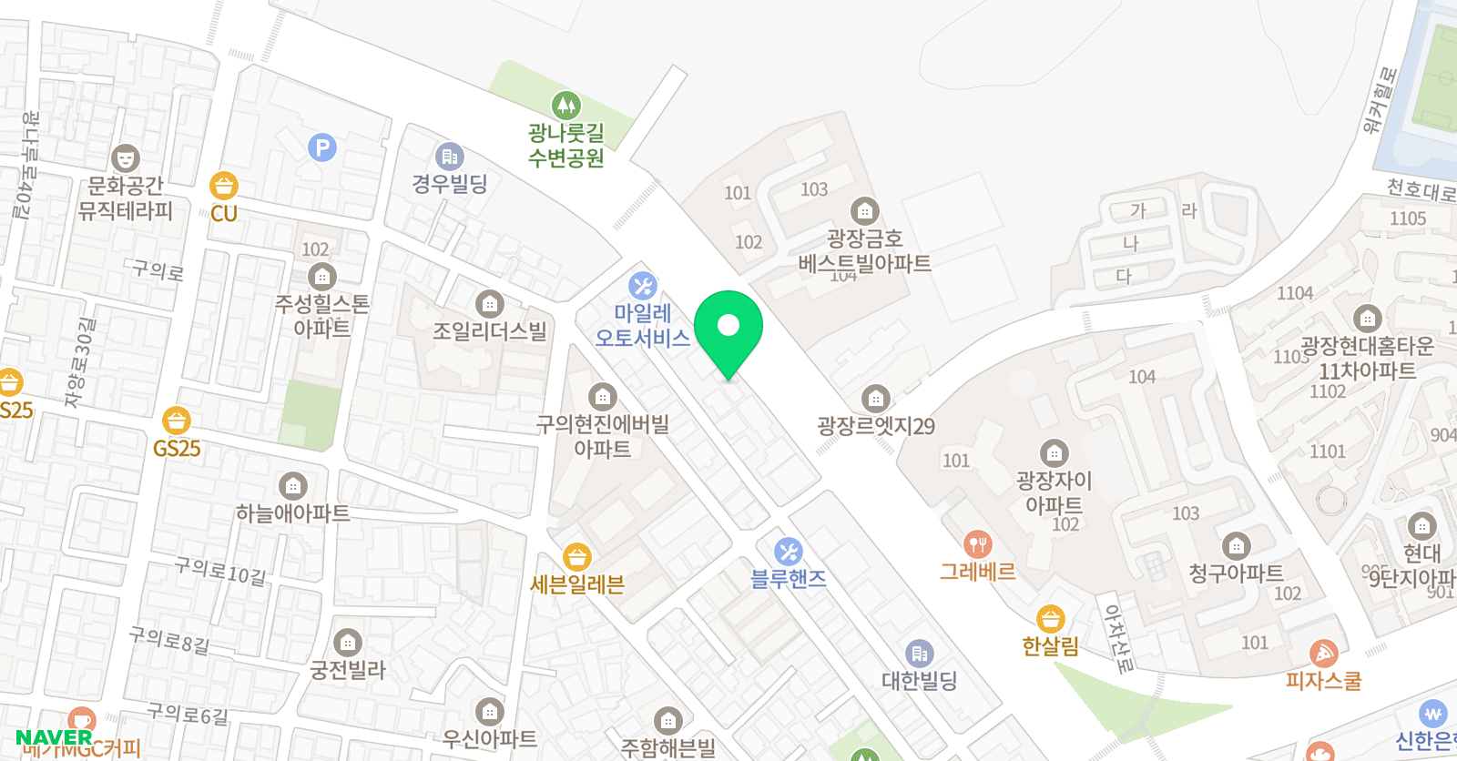 와와 학습코칭센터 광장점 위치
