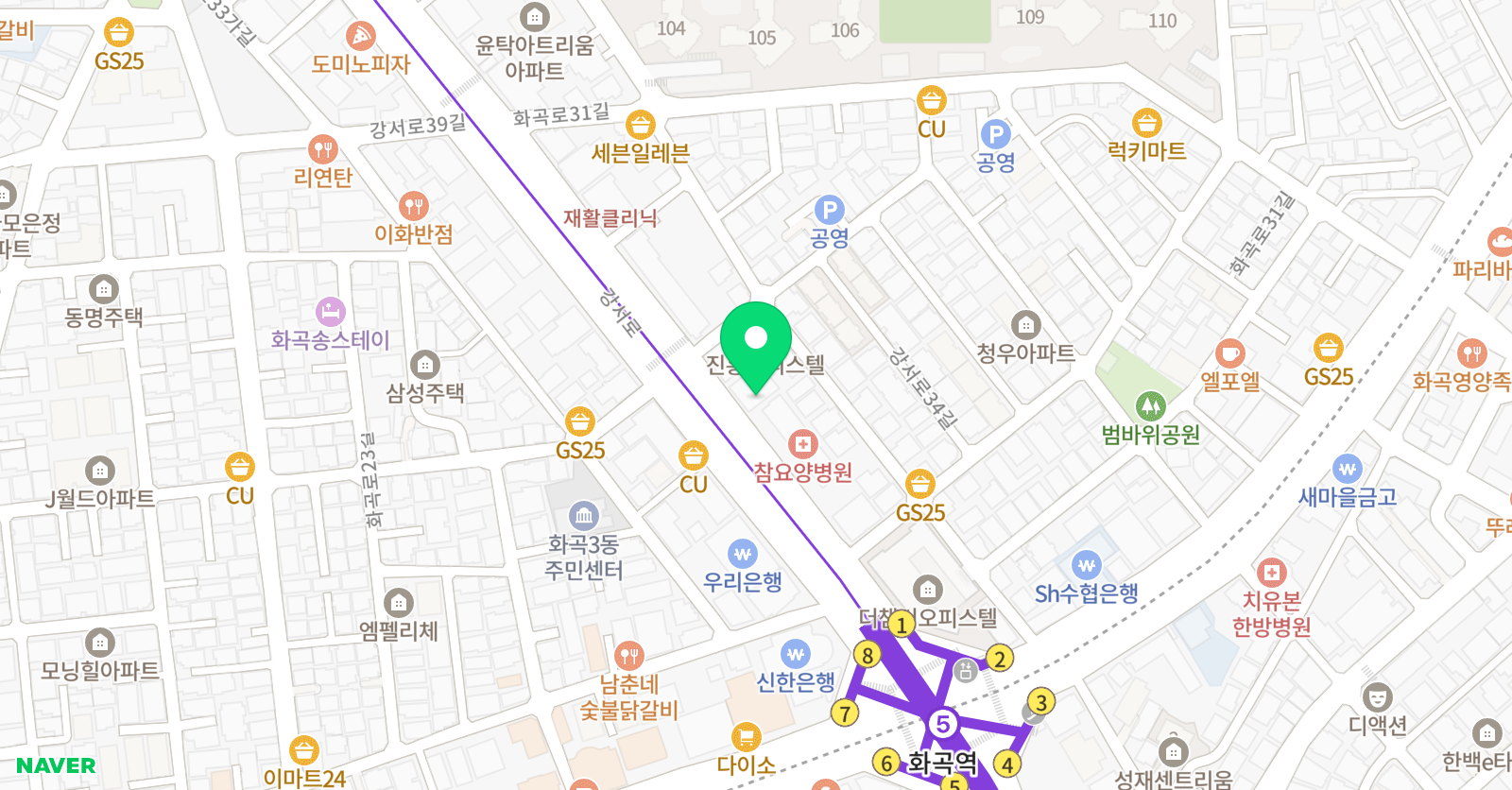 강서 천년의미소 미술학원 위치