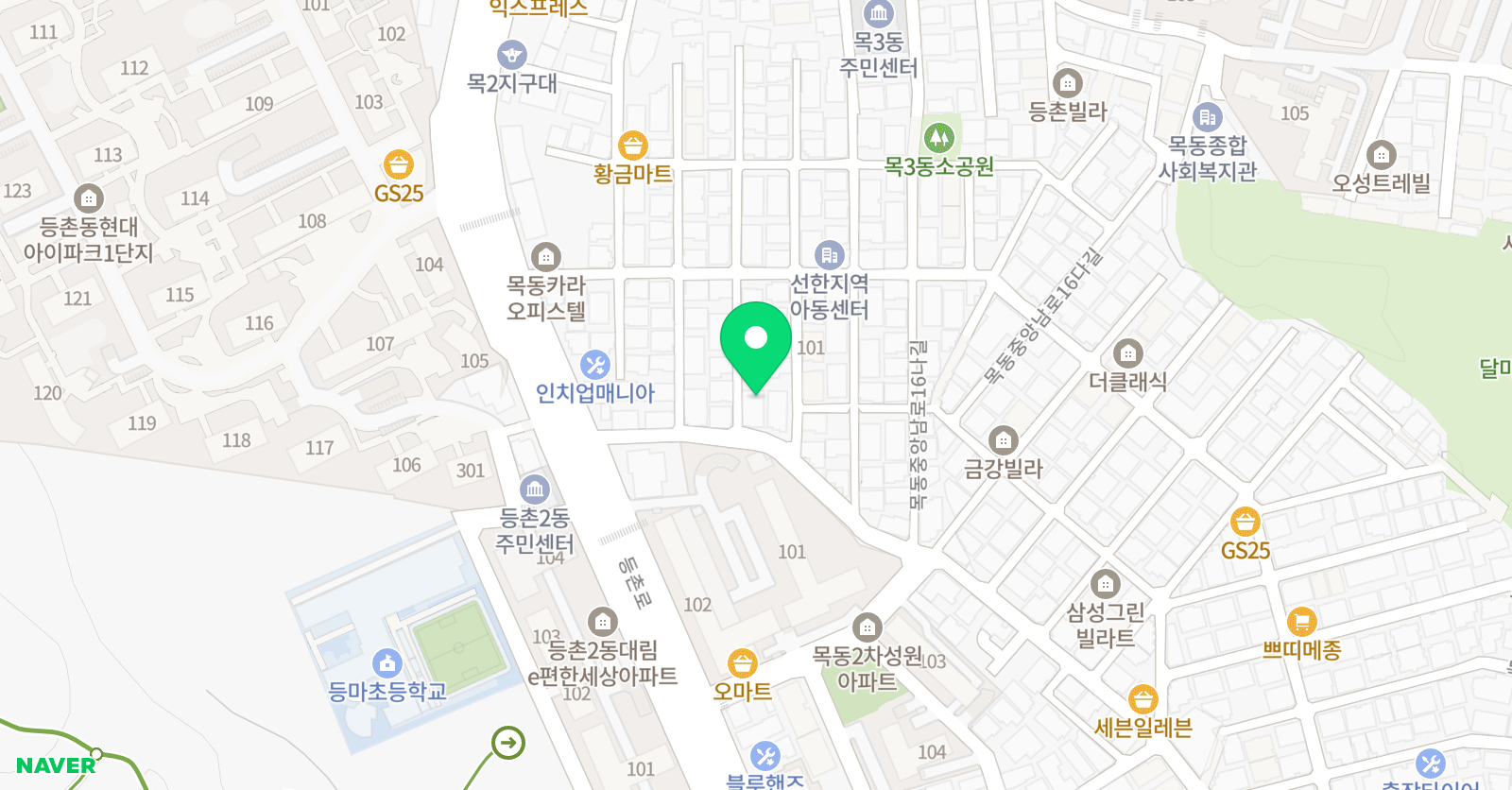 이화베스틴 음악교습소 위치