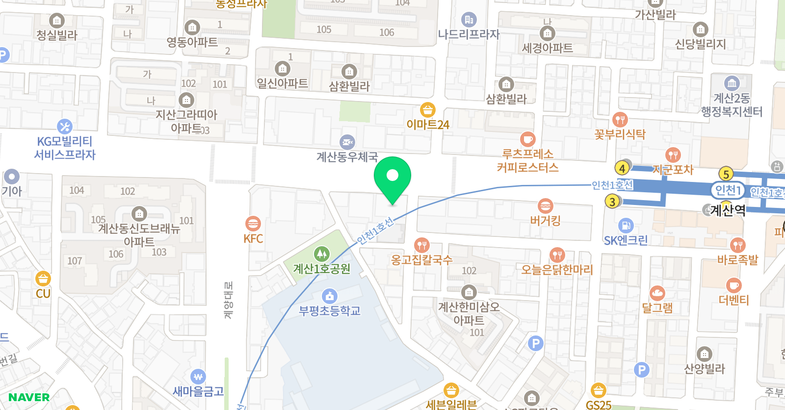 GNB 영어전문학원 위치
